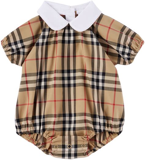 burberry print bodysuit|burberry baby bodysuit.